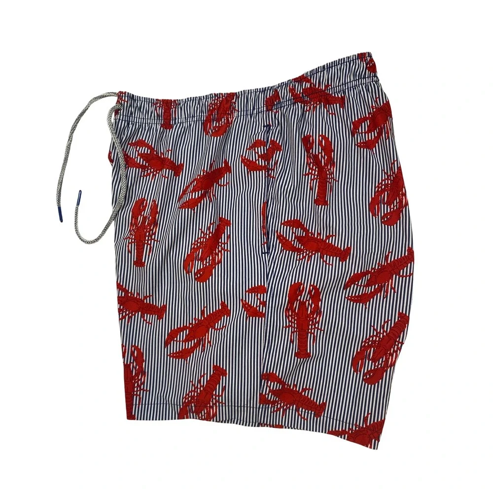 Men's Rainforest‎ Swim Shorts XL Lobster Print Nautical 6